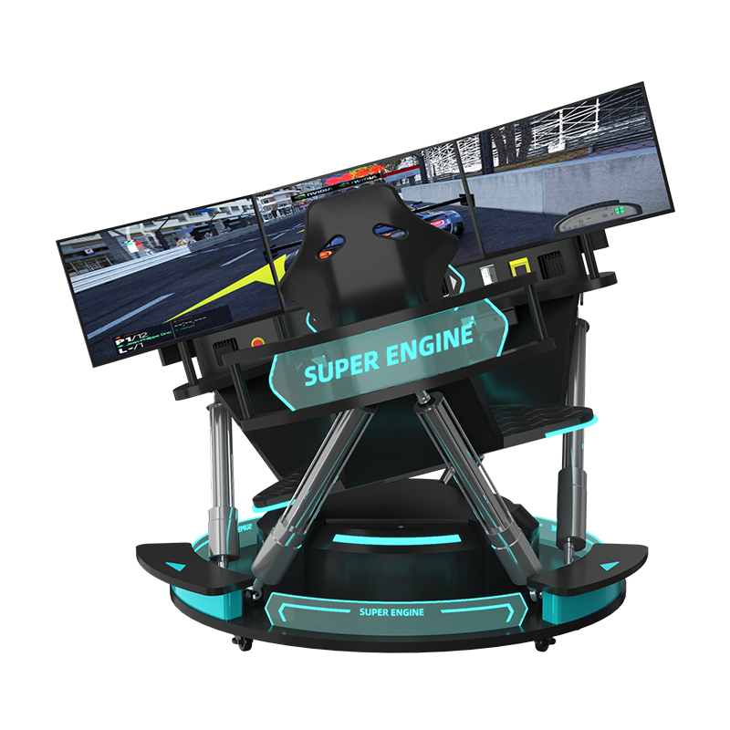 VR Super Engine 3 Screen Racing Simulator - 3