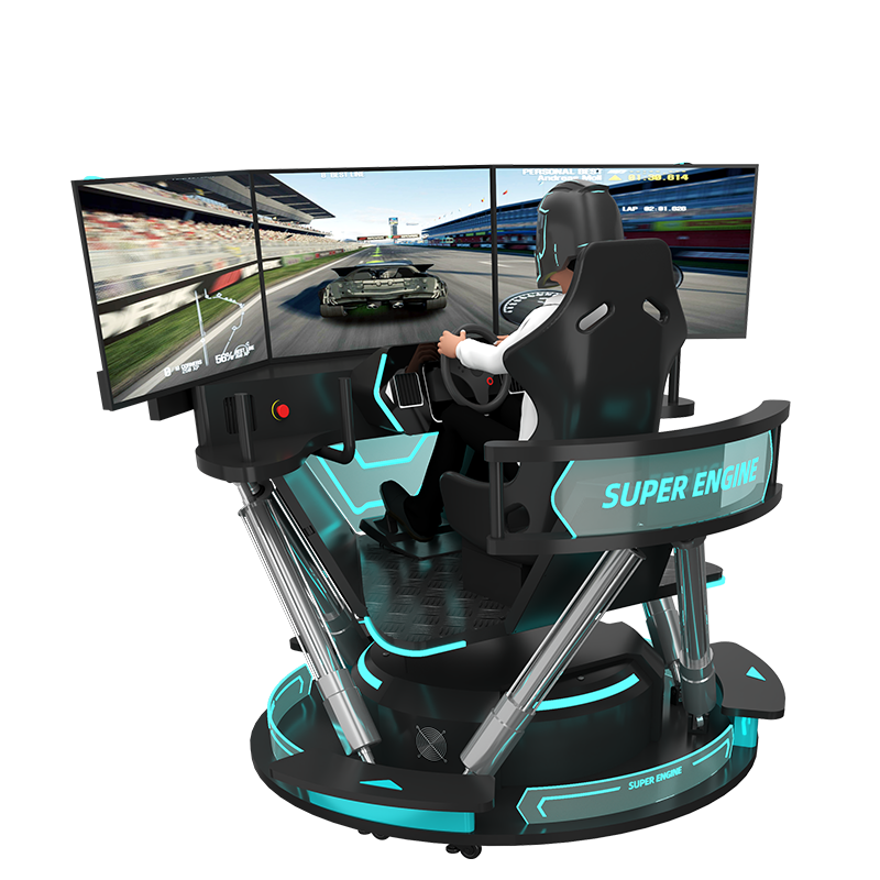 VR Super Engine 3 Screen Racing Simulator - 4
