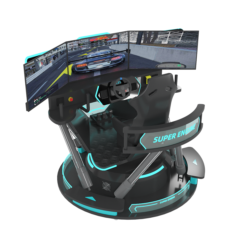VR Super Engine 3 Screen Racing Simulator - 5