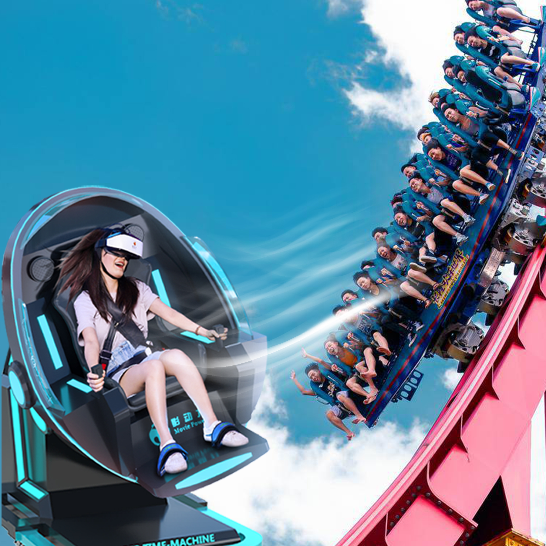 VR Super Time Machine 360 Chair - 4