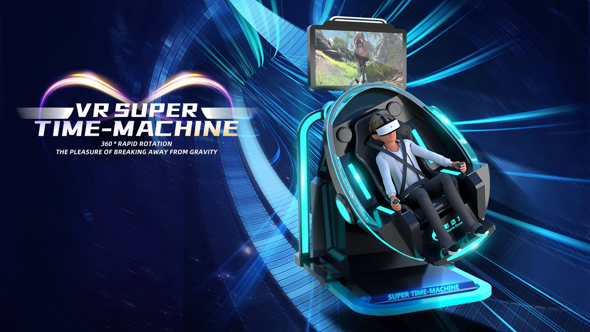 VR Super Time Machine 360 Chair