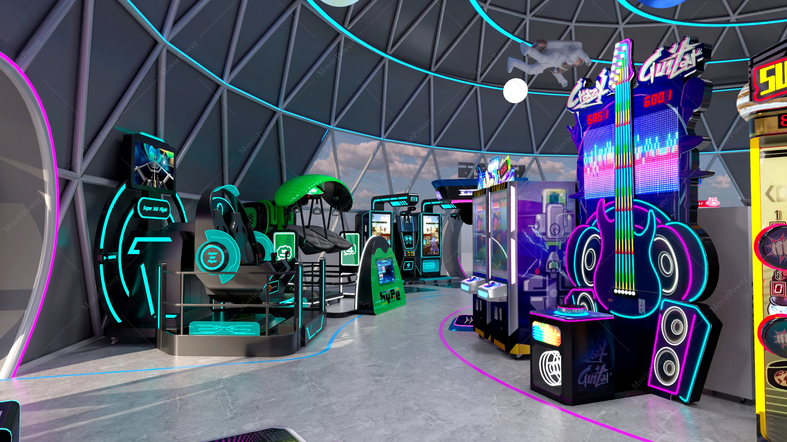 <span style="color: #ff5900">300-500㎡</span> <br/>Standard VR Experience Center